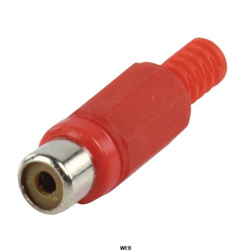 Connettore RCA Female PVC Rosso
