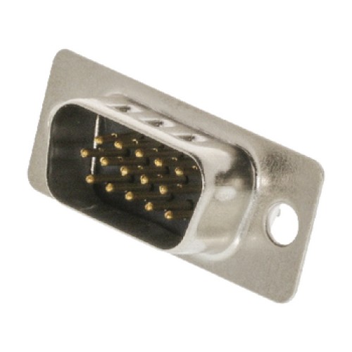 Connettore innestabile D-Sub High Density VGA maschio Metallo