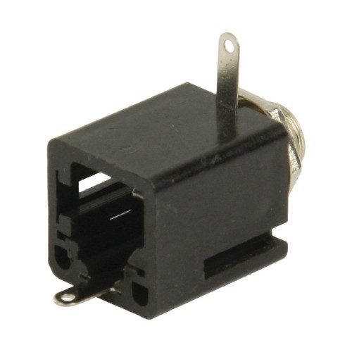 Monoconnettore 6.35mm Femmina Nero