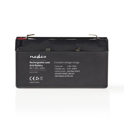 Batteria piombo-acido ricaricabile da 6V 1200mAh 97x24x52mm