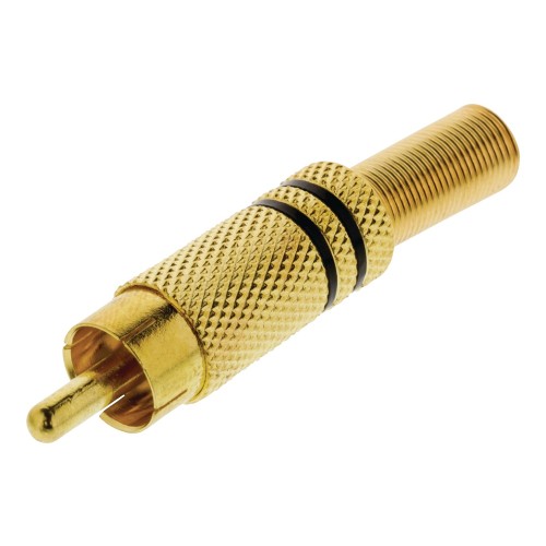 Connettore RCA Maschio Oro confezione da 10