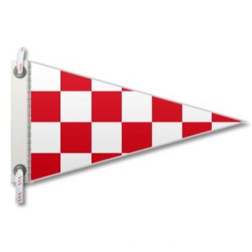 Bandiera Triangolare Segnalazione Nautica Emergenza 180x225cm
