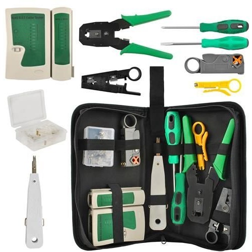 Kit tester di rete e accessori con custodia
