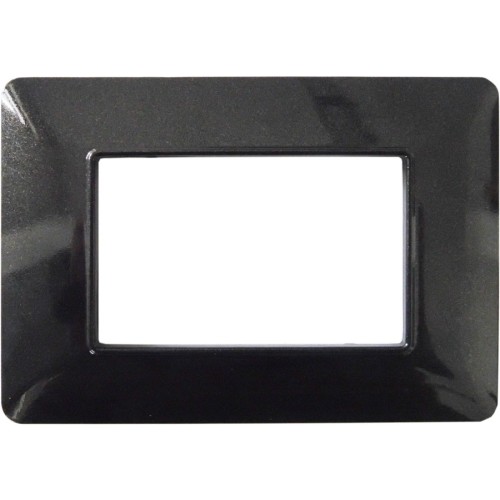 Placca in tecnopolimero 3P nero bistrò compatibile Matix