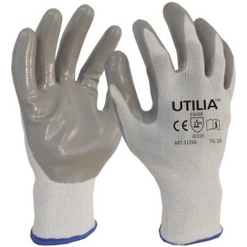 Guanti da lavoro in nitrile/nylon taglia 10 Utilia
