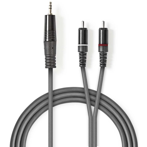 Cavo audio stereo 3,5mm maschio-2x maschio RCA 3m
