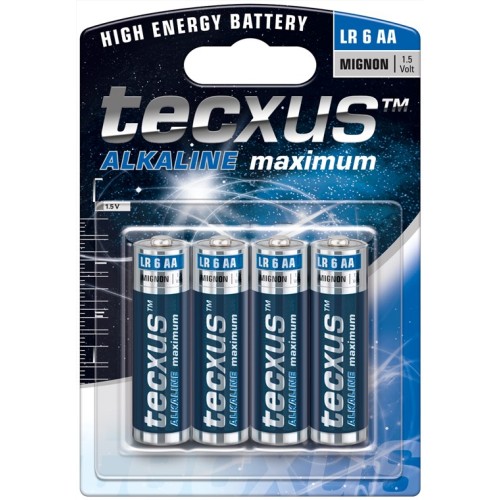 Batteria al manganese alcalino 1,5V  LR6/AA