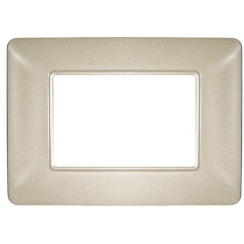 Placca in tecnopolimero 3P color sabbia compatibile Matix