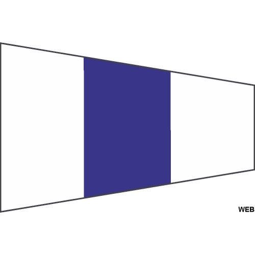 Pennello segnalazione nautica "Designazione" 190x56x17cm