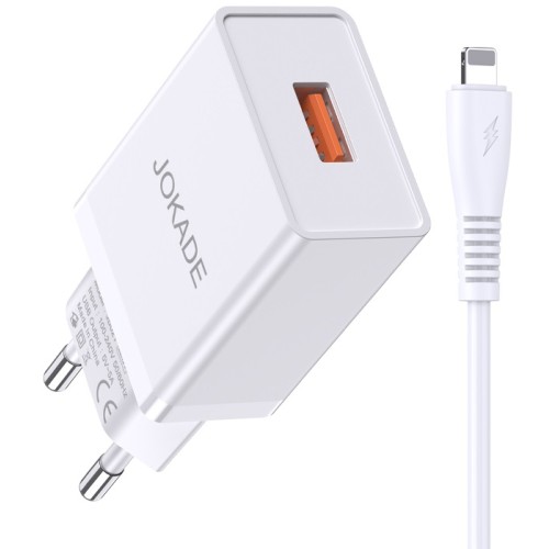 Caricabatterie USB Lightning  ricarica rapida 5V/5A JB022