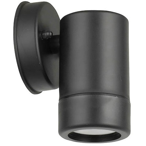 Lampada applique da esterno nera IP44 GU10 Φ80x120mm