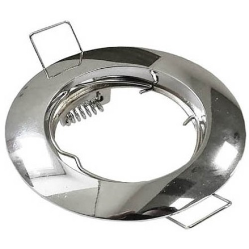 Supporto per faretto GU10  da incasso Φ80mm argentato