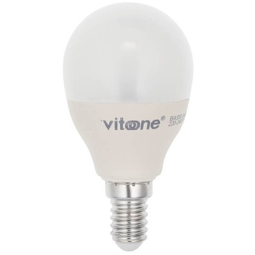 Lampadina LED mini globo E14 7W 507Lm 2700K luce calda Vito