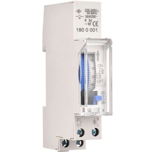 Timer analogico per guida DIN giornaliero 16A/250V FATO