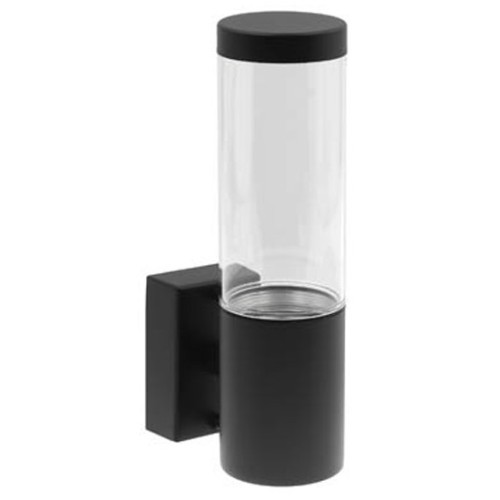 Lampada applique da parete nera 1xGU10 IP44 Φ60x220x108mm