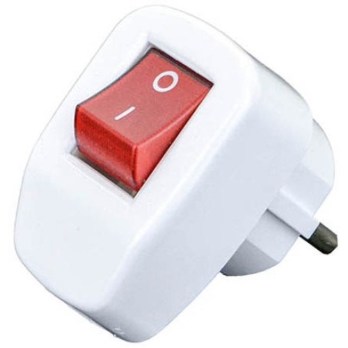 Spina schuko bianca con interruttore 16A 250V Vito