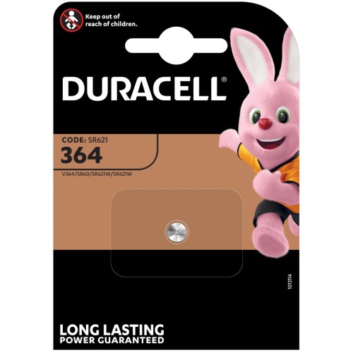 Batteria a bottone 1.5V all'ossido d'argento SR621 Duracell