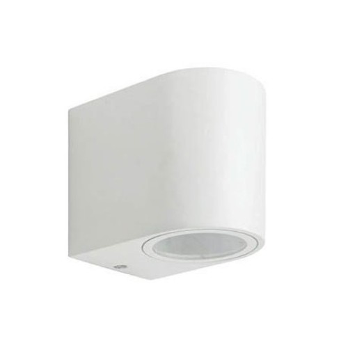 Lampada applique da esterno GU10 98x80x67mm IP44 bianco