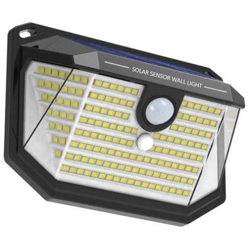 Faretto solare LED 1W 170Lm luce fredda con sensore PIR e crepuscolare