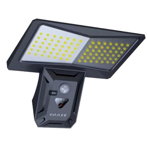 Lampada solare per esterni 4W 550Lm 6400K IP44 con sensore PIR e crepuscolare