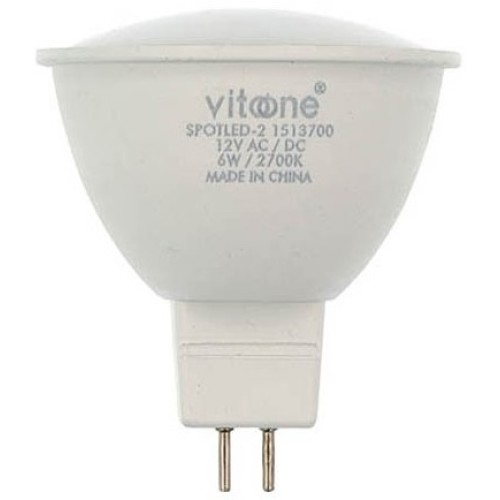 Lampadina LED GU5.3 MR16 6W 528Lm 6400K luce fredda 12VDC