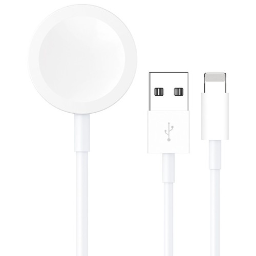 Caricabatterie 2in1 USB Ligtning per iPhone e carica wireless per iWatch