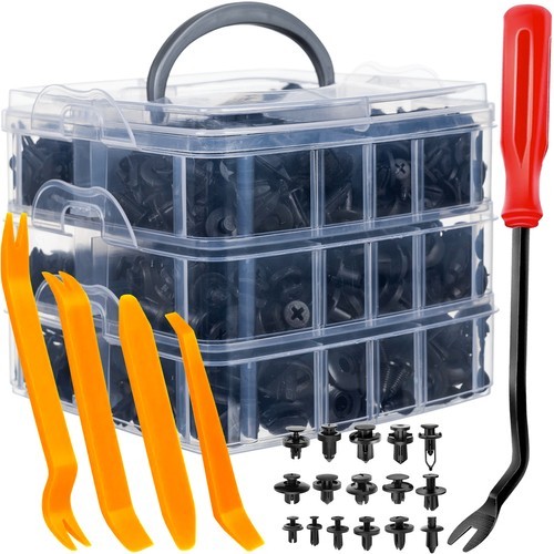 Set di rivetti in plastica per auto 620 pezzi