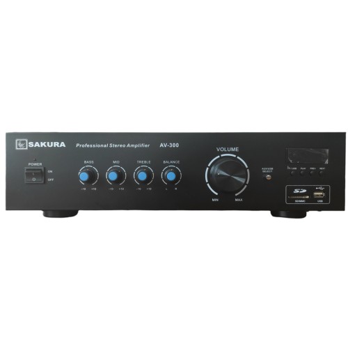 Amplificatore stereo 300Wx2 Bluetooth/USB/SD AV-300