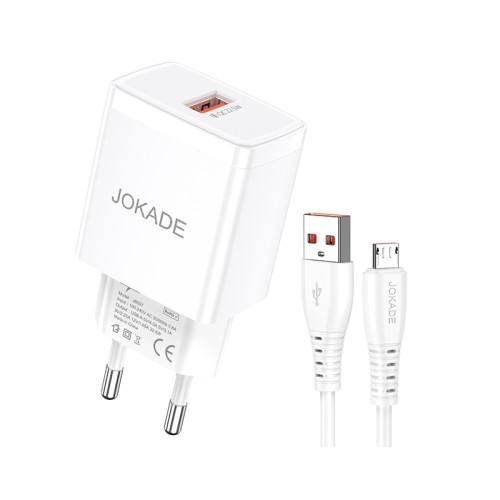 Caricabatterie e sincronizzazione USB  micro 22.5W bianco JB098