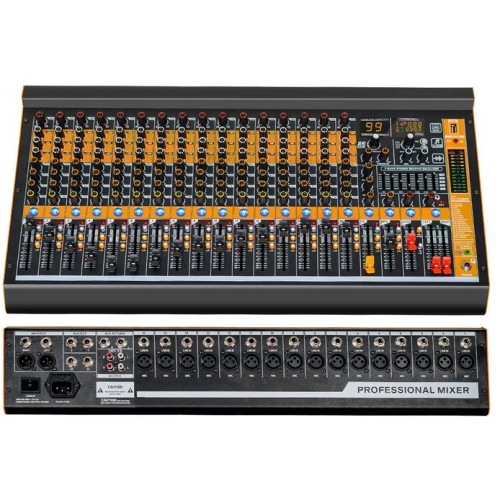 Mixer audio professionale 16 canali con Bluetooth/USB 99 effetti DSP