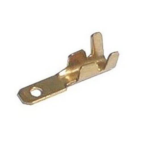 Connettore Faston maschio non isolato 4,8 mm per cavi 0,3–1,0 mm confezione da 100