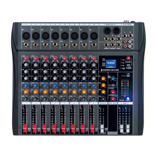 Mixer professionale 8 canali effetti DSP con Bluetooth/USB