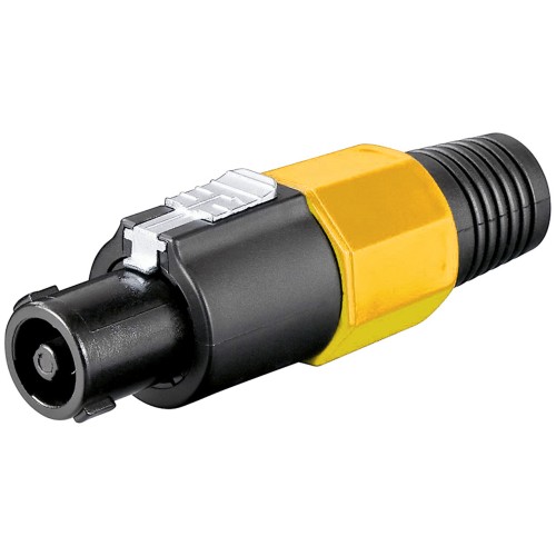 Connettore speakon 4 poli giallo