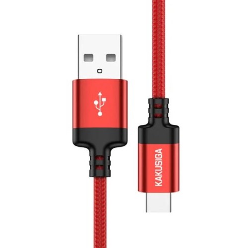 Cavo per ricarica e sincronizzazione USB Lightning rosso 2m KSC-698
