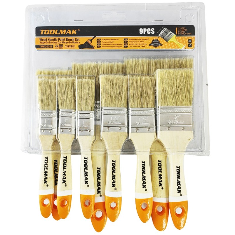 Set pennelli da pittura - 9 pezzi
