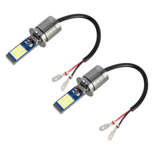 Coppia lampade H3 24 LED SMD-3030 per fendinebbia auto – 12-24 V 10.5 W