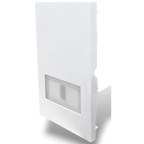 Cover campanello 2 moduli bianco  linea ZEN