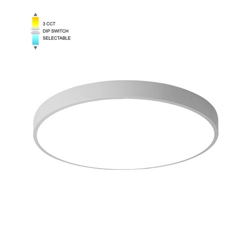 Plafoniera LED rotonda 25W 2000lm 3CCT bianca