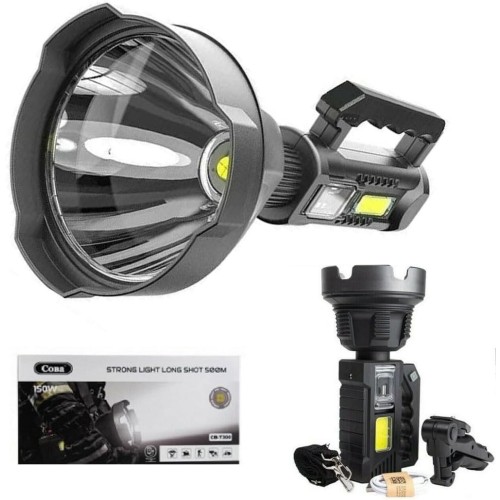Torcia ricaricabile LED + COB con treppiede 150W