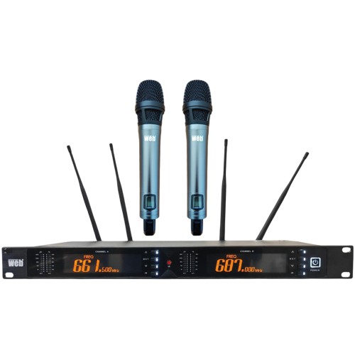 Kit radiomicrofoni wireless UHF 640-690 MHz