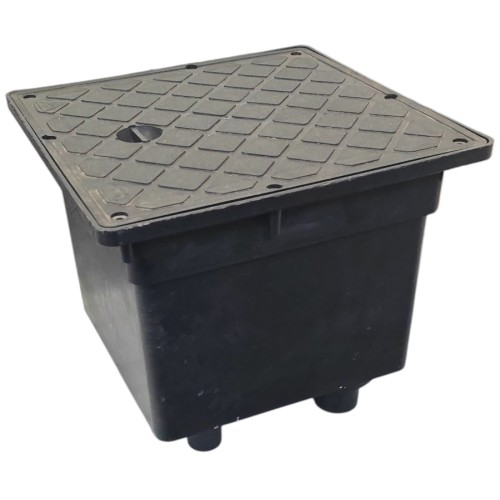 Pozzetto con coperchio per cavi elettrici PP con guarnizioni e viti 250×250 mm