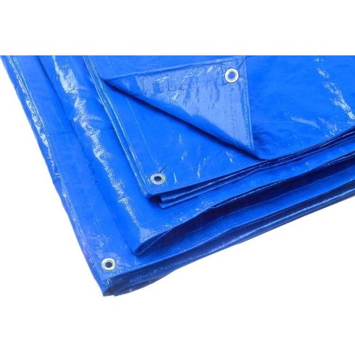 Telo occhiellato multiuso in polietilene 2×3m 90 g/m²