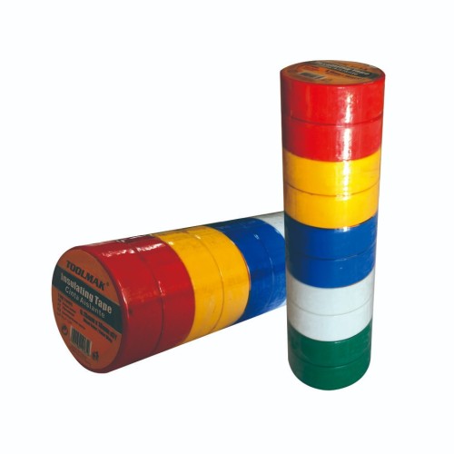 Nastro isolante elettrico colorato 0.15x18mm 9m - confezione da 10