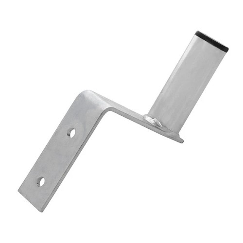 Supporto a parete per antenna in acciaio zincato 14 cm tubo Ø 38 mm