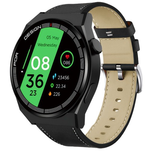 Smartwatch sportivo IP68 display 1,50" e cinturino effetto pelle KSC-1139