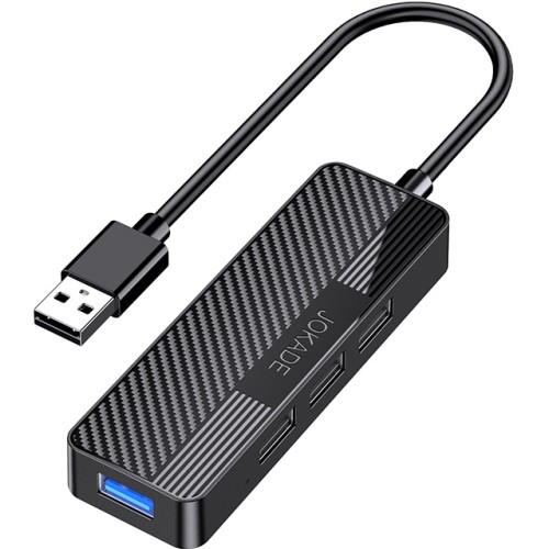 Adattatore hub USB 4 in 1 1xUSB 3.0 e 3xUSB 2.0 nero JC009-K