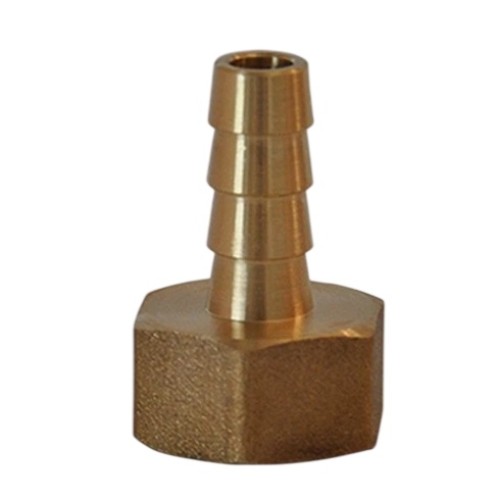 Raccordo portagomma gas GPL diritto F 1/2 x 10 in ottone