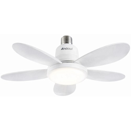 Lampada ventilatore LED 40W E27 con telecomando
