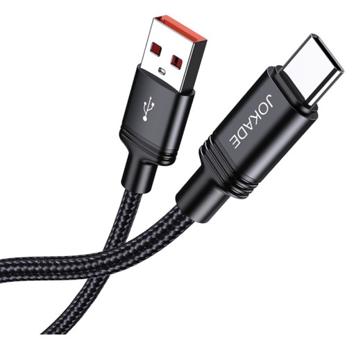 Cavo per ricarica e sincronizzazione USB Type-C 3m ricarica rapida 5A nero intrecciato JA057