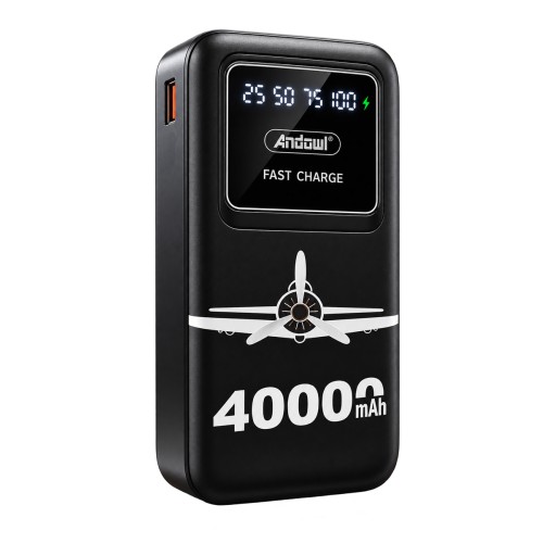 Power bank 40000mAh con cavi integrati e torcia LED vari colori
